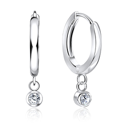 Silver Hoop Earring HO-1632